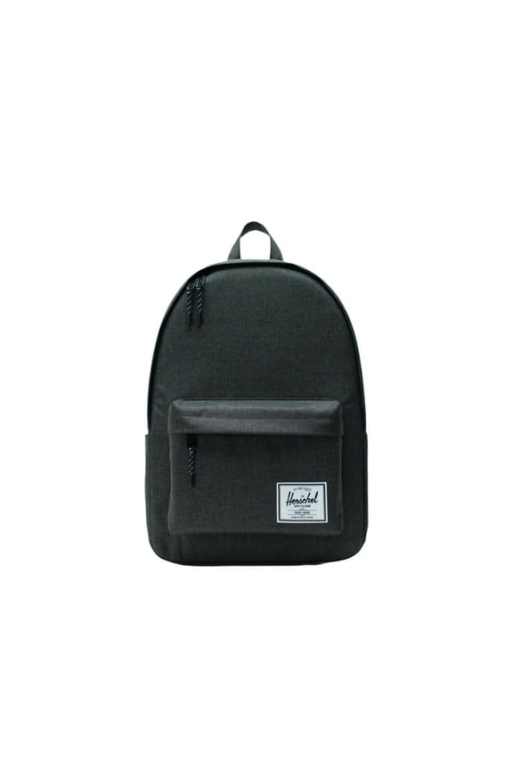 Classic Woven Label Polyester X-Large Backpack, Black Crosshatch