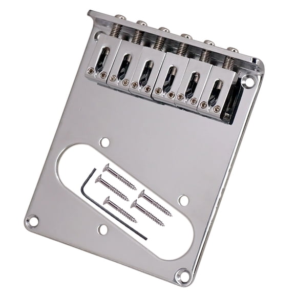 Hersfrd 1 Set 6 Saddle Guitar Bridge for Telecaster Tl Electric Guitar Replacement
