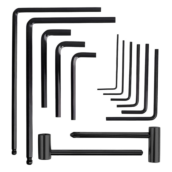 Hersfrd 13pcs/Set Guitar Wrenches Professional Wrench Screwdriver Tool Kit for Beginners