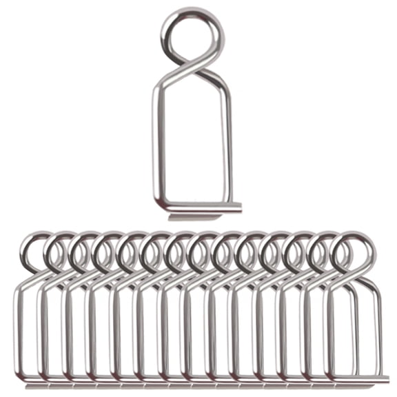 Hersfrd 15Pcs Fishing Snaps Easy And Secure Quick Change Lure Clips for Flies Jigs Lures