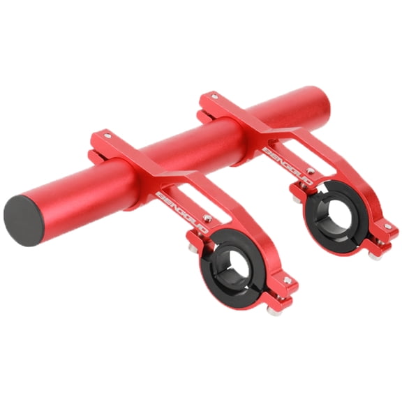 Hersfrd 20 Cm Bike Handlebar Extender Easy To Install for Holding Lamp (Red 20cm)