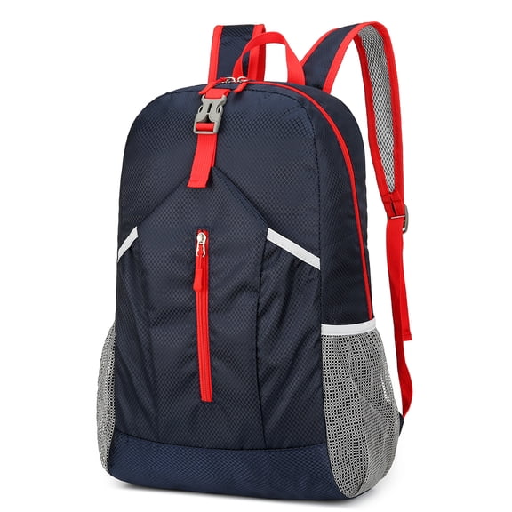 Hersfrd 20L Foldable Portable Backpack Ultralight Splashproof Outdoor Knapsack(darkblue)