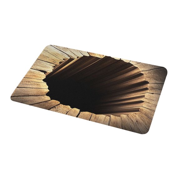 Hersfrd 3D Optical Illusion Rug Realistic Well Hole 3D Area Rug for Home Outdoor Use (50*80cm Style 2)