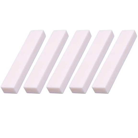 Hersfrd 5x Guitar Bass Bridge Saddle Blank Bone for Folk Classical Guitar Parts