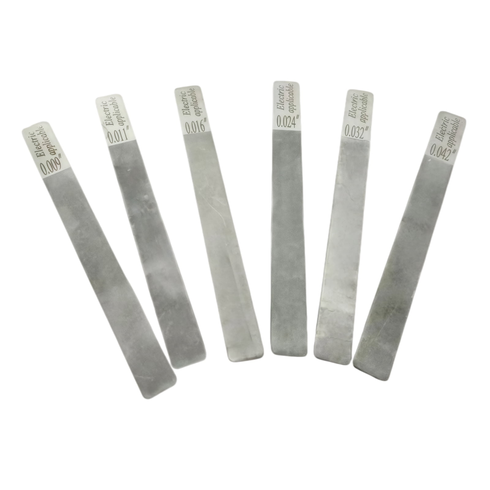 Hersfrd 6Pcs Guitar Nut Fret File Multifunctional Fret Crowning Files Slot Luthier Repair Tool Guitar Nut Frets Cleaning Tools for Electric Acoustic Guitars & Bass Care (Electric 09-42)