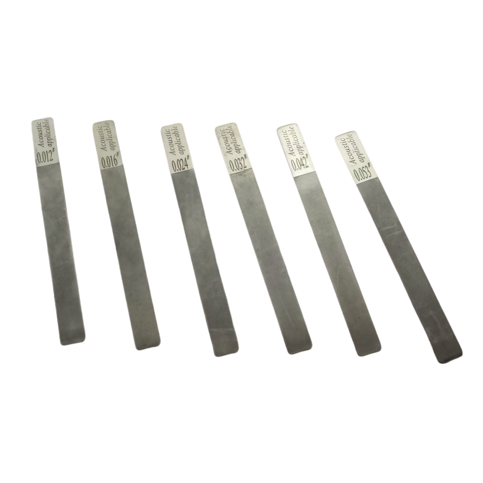 Hersfrd 6Pcs Guitar Nut Fret File Multifunctional Fret Crowning Files Slot Luthier Repair Tool Guitar Nut Frets Cleaning Tools for Electric Acoustic Guitars & Bass Care (Acoustic 12-53)