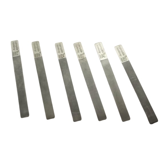 Hersfrd 6Pcs Guitar Nut Fret File Multifunctional Fret Crowning Files Slot Luthier Repair Tool Guitar Nut Frets Cleaning Tools for Electric Acoustic Guitars & Bass Care (Acoustic 12-53)