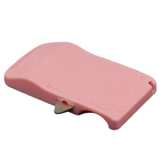 Hersfrd Adjustable Magnetic Sewing Track Reusable Multi-functional Hemmer with Scale Universal Stitching Machine Attachments for Sewing Beginners And Professional Tailors (Pink)