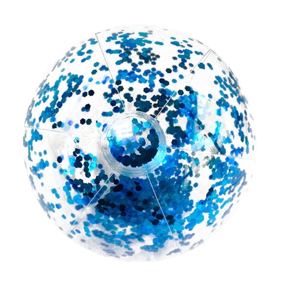Hersfrd Beach Ball Glitters Inflatable Pvc Swimming Pool Water (Blue)