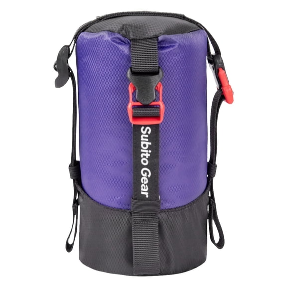 Hersfrd Camping Sleeping Bag Compression Stuff Sack Waterproof Storage Bag (Purple)