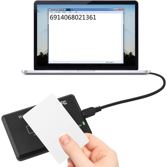 Hersfrd Contactless Ic Card Reader Writer 13.56MHz Nfc Reader with Usb Interface Access Control Encrypted Programmer Compatible for Windows Linux Macos