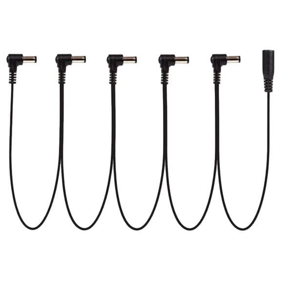 Hersfrd Daisy Chain Cable 9V Dc Adapter Plug Power Cord Guitar Pedal Chain (1 To 5)