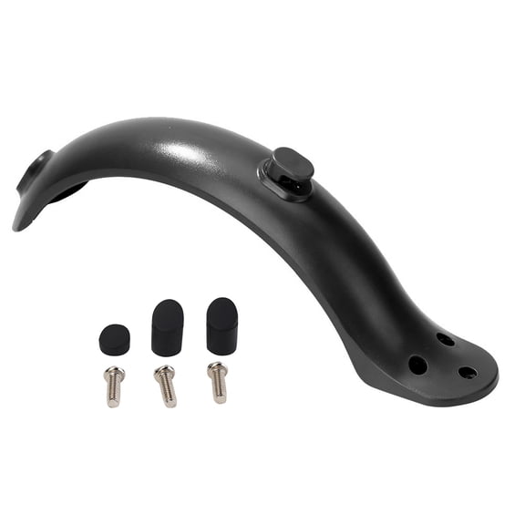 Hersfrd Electric Scooter Rear Fender with Screws Set Abs Mudguard for M365 (Black)