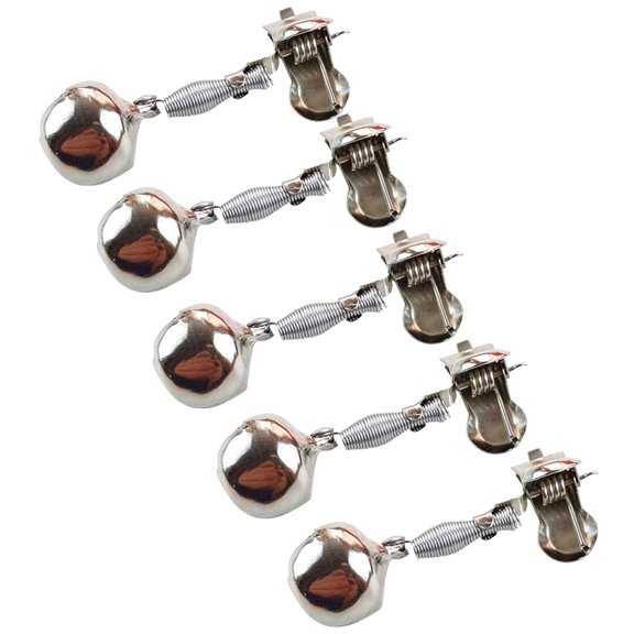 Hersfrd Fish Alarm Adjustable Metal Fish Alarm Bells Portable Tackle Fishing (5PCS)