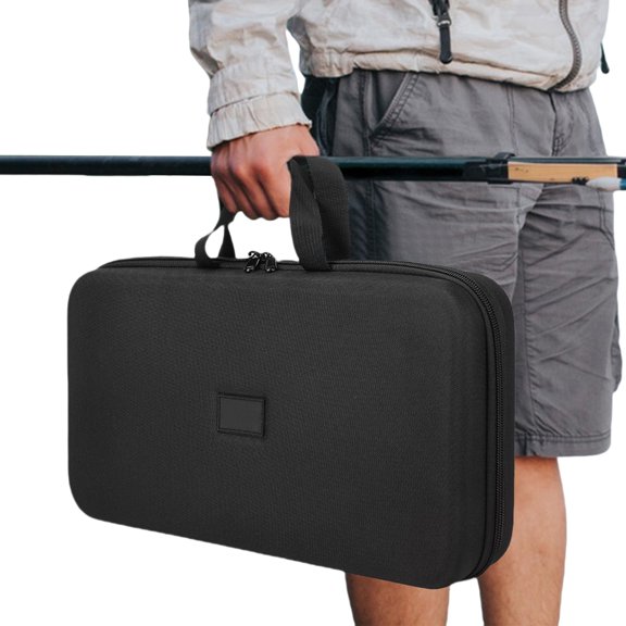 Hersfrd Fishing Reel Storage Bag Reel Lure Gear Carrying Case (For Casting Reel)