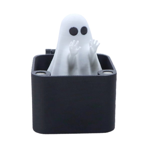 Hersfrd Ghost In A Box Halloween Ghost Figurine Funny Gag Gift for Halloween (Fright)