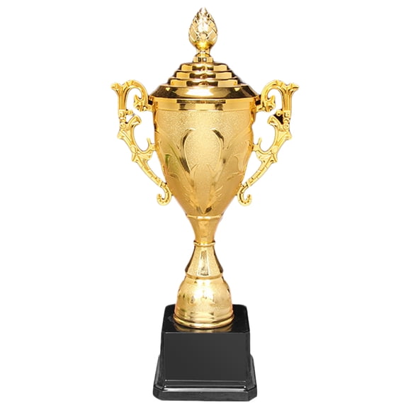 Hersfrd Gold Plastic Trophy with Lid Gold Trophy Cup 8.5 in Sports Trophy for Game Race