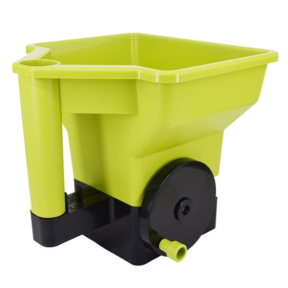 Hersfrd Hand-powered Spreader Easy Crank Design for Grass Seed Fertilizer (Yellow-green)
