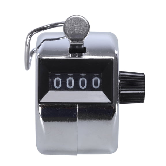 Hersfrd Metal Handheld Tally Counter 4-Digit Number Count Clicker Counter Hand Counter