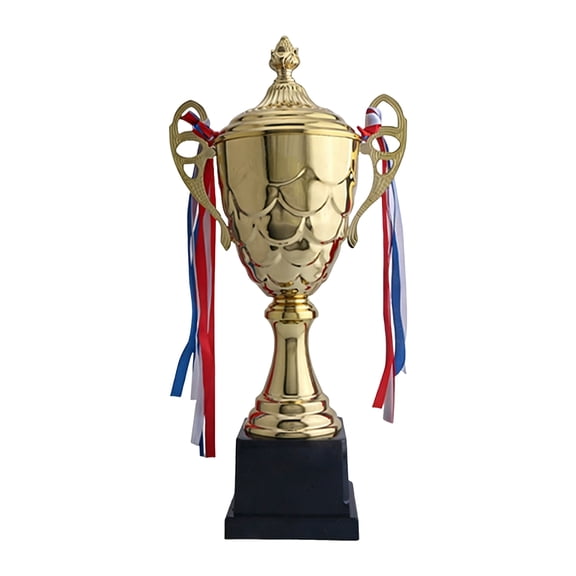 Hersfrd Metal Trophies with Ribbon Competition Awards Trophy Football Basketball Prize Cup For Track And Field Competitions