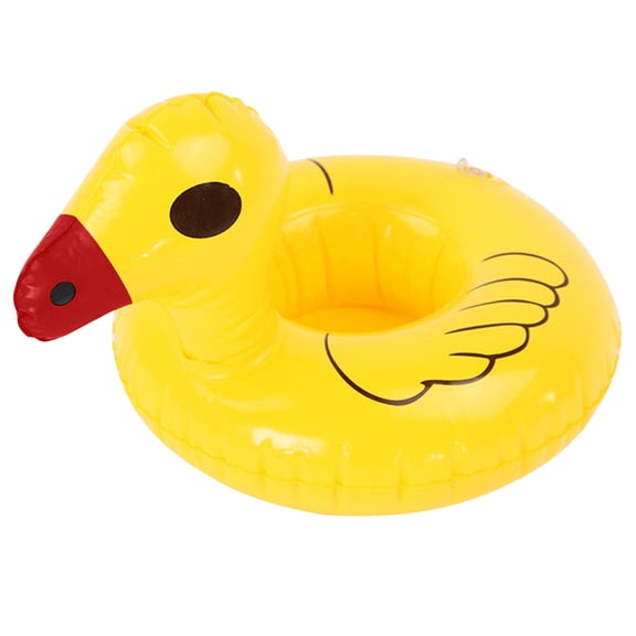 Hersfrd Pool Drink Floaties Drink Floats Double Layer for Pool Party(little Yellow Duck)