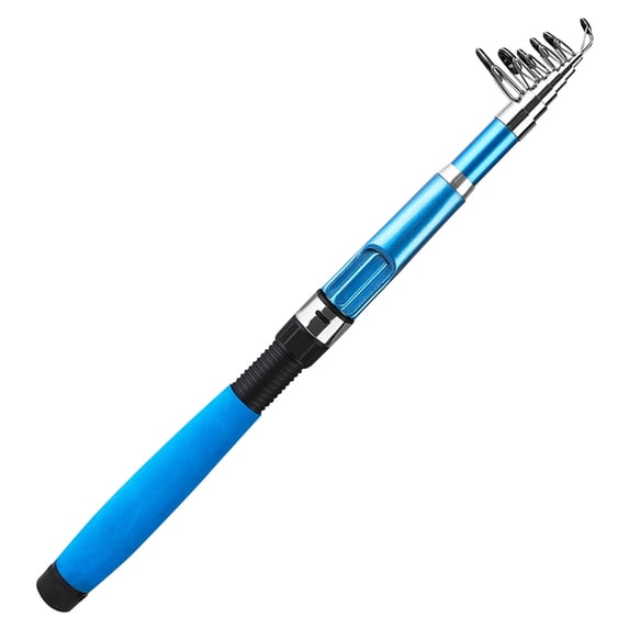 Hersfrd Telescopic Fishing Rod Short Collapsible Rod for Saltwater And Freshwater (1.8M)