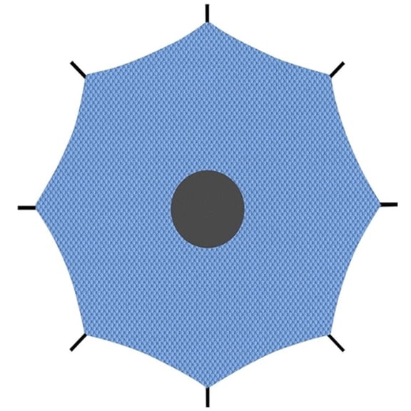Hersfrd Trampoline Shade Cover Anti- Waterproof Outdoor Trampoline Cover (12ft)
