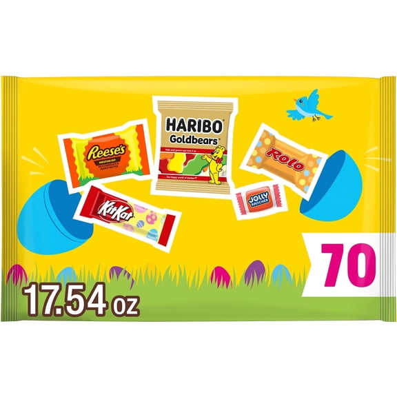 Hershey Assorted Flavored, Easter Candy Bag, 17.54 oz (70 Pieces)