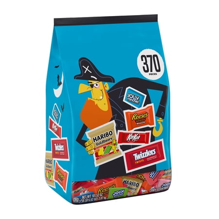 Hershey Assorted Flavored Miniature Halloween Candy, Bulk Bag 101.52 oz, 370 Pieces