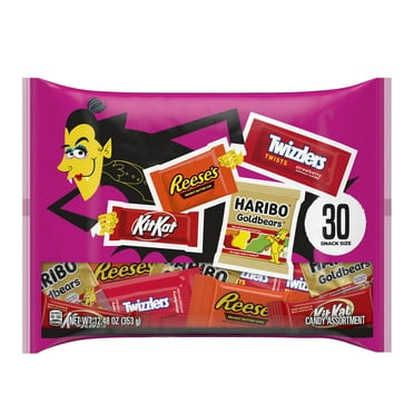Hershey Assorted Flavored Snack Size Halloween Candy, Bag 12.48 oz, 30 Pieces
