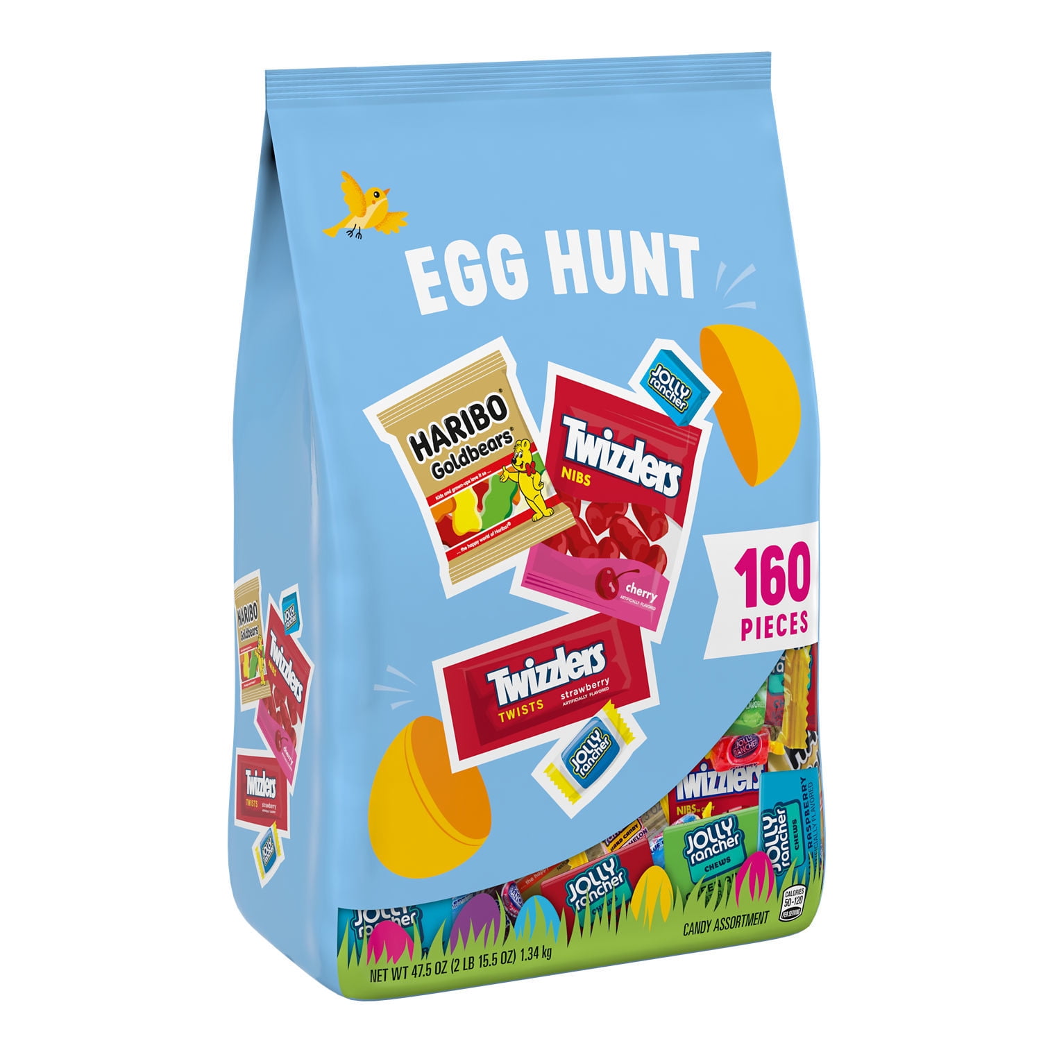 Hershey Assorted Fruit Flavored Easter Candy, Bag 47.5 oz, 160 Pieces