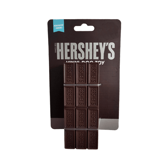 Hershey Chocolate Bar Squeaky Vinyl Dog Toy