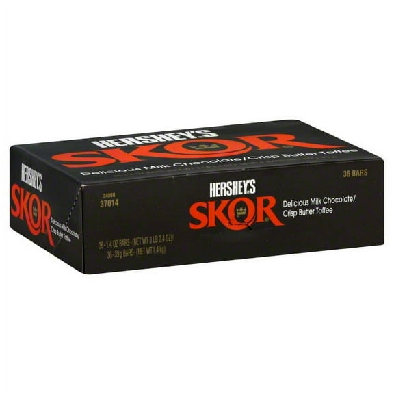 Hershey Foods Skor  Candy Bars, 36 ea