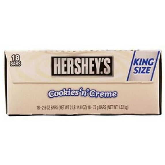 Hershey King Size Cokies N Crème Candy Bar 18ct/2.6oz