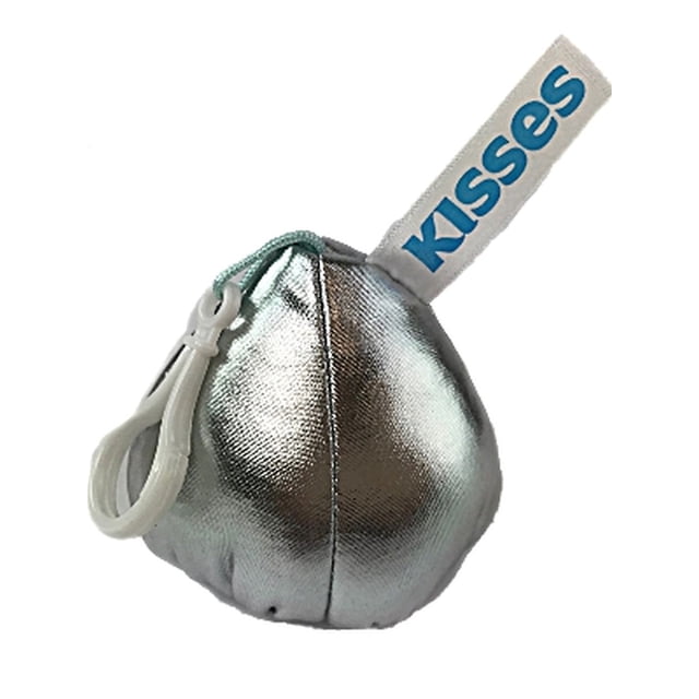 Hershey Kiss Shimmering Plush 3 inch Stuffed Silver Valentine Kiss With ...