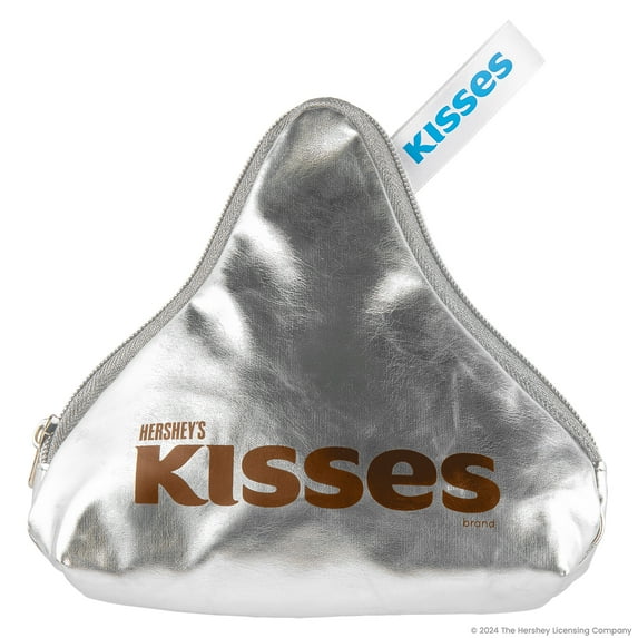 Hershey Kiss Theme Soft Novelty Pouch, Zipper Closure, Multi Color