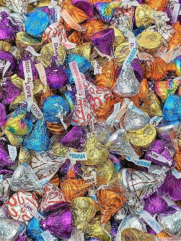 Hershey Kisses Bulk Chocolate Candy Variety Pack - 10 Lb Hersheys Kisses Bulk MIlk Chocolates, White Chocolate and Dark Chocolate Candy Kisses Chocolate Bulk - Chocolate Candy Bulk - Hershey's Kisses