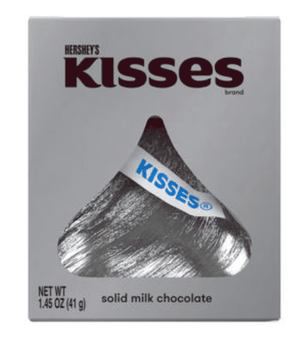 Hershey Kisses Solid Milk Chocolate 1.45oz 1ct