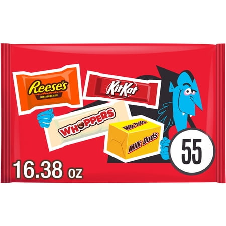Hershey Assorted, Halloween Candy Variety Bag, 16.38 oz (55 Pieces)