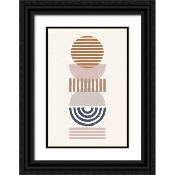 Hershey, Moira 11x14 Black Ornate Wood Framed with Double Matting Museum Art Print Titled - Modern Desert II