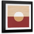 thumbnail image 1 of Hershey, Moira 12x12 Black Modern Framed Museum Art Print Titled - Reflection III Red Yellow, 1 of 5