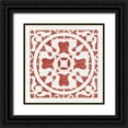 thumbnail image 1 of Hershey, Moira 12x12 Black Ornate Wood Framed with Double Matting Museum Art Print Titled - Hacienda Tile I, 1 of 4