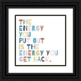 thumbnail image 1 of Hershey, Moira 12x12 Black Ornate Wood Framed with Double Matting Museum Art Print Titled - Rainbow Words II, 1 of 4