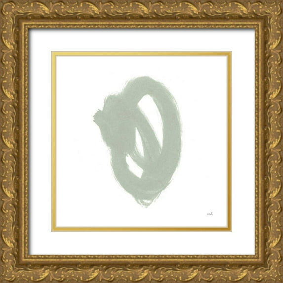 Hershey, Moira 12x12 Gold Ornate Wood Framed with Double Matting Museum Art Print Titled - Doodles VI