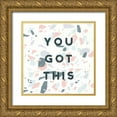 thumbnail image 1 of Hershey, Moira 12x12 Gold Ornate Wood Framed with Double Matting Museum Art Print Titled - Terrazzo Inspiration II You, 1 of 4