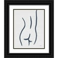 thumbnail image 1 of Hershey, Moira 12x14 Black Ornate Wood Framed with Double Matting Museum Art Print Titled - Line Figures V, 1 of 4