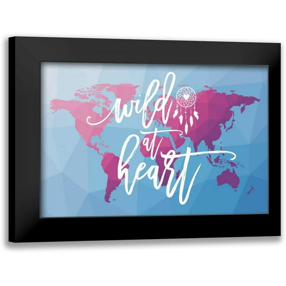 Hershey, Moira 14x11 Black Modern Framed Museum Art Print Titled - Geo Map Boho I