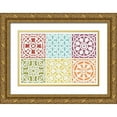 thumbnail image 1 of Hershey, Moira 14x11 Gold Ornate Wood Framed with Double Matting Museum Art Print Titled - Hacienda Tile VII, 1 of 4