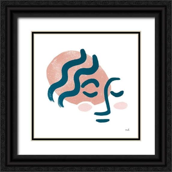 Hershey, Moira 15x15 Black Ornate Wood Framed with Double Matting Museum Art Print Titled - Awaken I