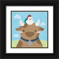 thumbnail image 1 of Hershey, Moira 15x15 Black Ornate Wood Framed with Double Matting Museum Art Print Titled - Barn Buddies I, 1 of 4
